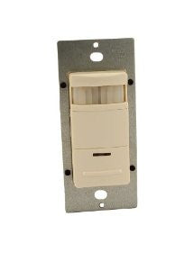 Leviton ODS15-IDT Decora Passive Infrared Wall Switch Occupancy Sensor, 180 Degree, 2100 sq. ft. Coverage, Self-Adjusting, Light Almond