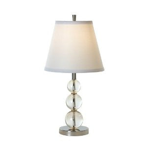 Trend Lighting Palla Accent Table Lamp, Crystal/Chrome