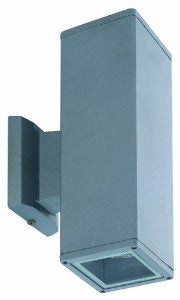 Eurofase 19209-012 GU10 Down Square Wall Sconce, Grey