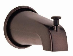 Danze D606225RB 5-1/2-Inch Wall Mount Tub Spout with Diverter, Oil Rubbed Bronze