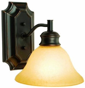 Design House 504415 Bristol 1-Light Wall Sconce, 9.25-Inch by 7.5-Inch, Oil Rubbed Bronze
