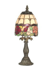 Dale Tiffany TA70711 Enid Table Lamp, Antique Brass and Art Glass Shade