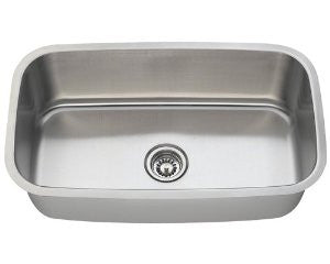 MR Direct 3118-18 Single Bowl Stainless Steel Sink