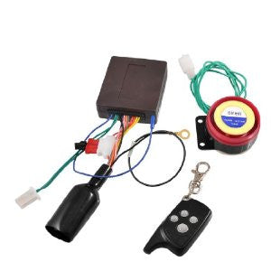 Gino Motorcycle Anti-theft Alarm System Set w Remote Engine Start