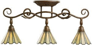 Kichler Lighting 7702TZG 3 Light Adjustable Rail Directional Spot