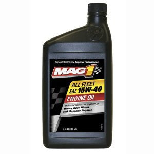 Mag 1 61658 All Fleet 15W-40 Engine Oil - 1 Quart Bottle (Case of 12)
