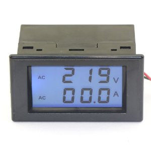 DROK Digital Volt Ampere Amp Voltmeter Ammeter 100-300V 100A LCD Voltage Measuring Current Sensing Resistors Two Wires
