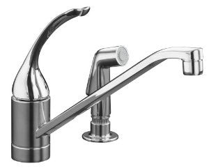 KOHLER K-15176-FL-CP Coralais Single Control Kitchen Sink Faucet, Polished Chrome