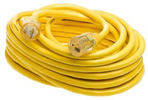 Yellow Jacket 2991 20-Amp Generator Cord with T-Blade 5-20 Lighted Ends, 50-Feet
