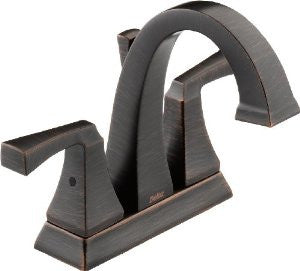 Delta 2551LF-RB Dryden Two Handle Centerset Lavatory Faucet, Venetian Bronze