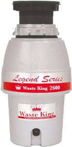 Waste King L-2600 Legend Series 1/2 HP Continuous Feed Operation Garbage Disposal