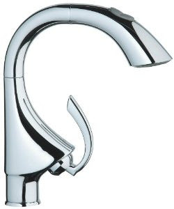 Grohe 32 073 00E K4 WaterCare Prep Sink Dual Spray Pull-Out Kitchen Faucet, StarLight Chrome
