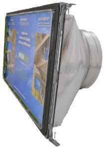Speedi-Boot SBH-142412 SRA 14-Inch Width by 24-Inch Length to 12-Inch Diameter Square-to-Round Register Vent Boot with Adjustable Hangers