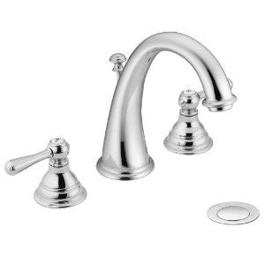 Moen T6125 Kingsley Two-Handle High Arc Bathroom Faucet without Valve, Chrome