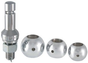 CURT Manufacturing 42225 1 In. Shank Switch Ball Set with 1-7/8 In., 2 In., and 2-5/16 In. Balls, Packaged
