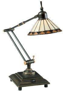 Quoizel Pueblo Tiffany 1 Light Task Lamp