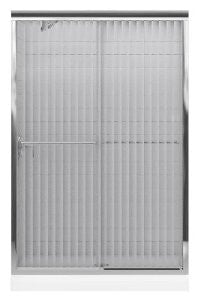 KOHLER K-702208-G54-SHP Fluence Frameless Bypass Shower Door, Bright Polished Silver