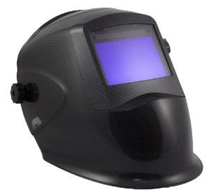 Rhino LARGE VIEW Auto Darkening Welding Helmet Hood Mask - Battery and Solar Combo - Carbon Fiber RH01
