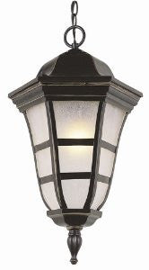 Bel Air Lighting 5166 WB Trans Globe Lighting 27-3/4-Inch One-Light Outdoor Hanging Lantern, Weathered Bronze