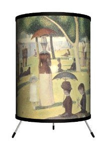 Lamp-In-A-Box TRI-ART-GSSUN Art - Georges-Pierre Seurat "A Sunday Afternoon on the Island of La Grande Jatte" Tripod Lamp