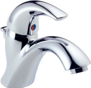 Delta 583LF-WF C-Spouts Single Handle Centerset Lavatory Faucet, Chrome