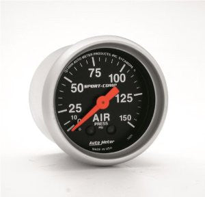 Auto Meter 3320 Sport-Comp Mechanical Air Pressure Gauge