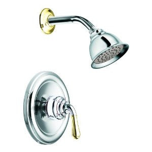 Moen T3124CP Monticello Moentrol Shower Trim Kit without Valve, Chrome and Polished Brass