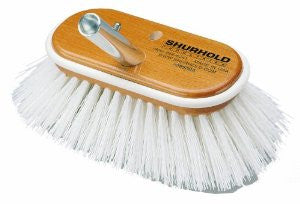 Shurhold 950 6" Deck Brush with Extra Stiff White Polypropylene Bristles