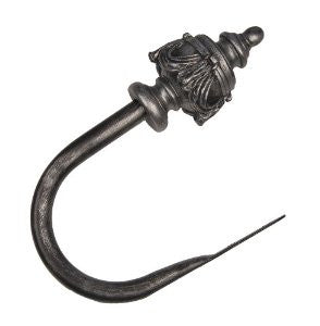 BCL Drapery Hardware 125UNHB Urn Holdback, Set of 2, Antique Pewter