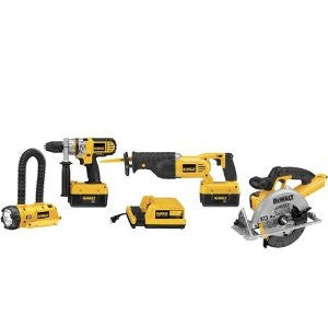 DEWALT DCX6401 36-Volt Lithium-Ion Cordless Hammerdrill/Circ/Recip/Floodlight Combo Kit with NANO Technology