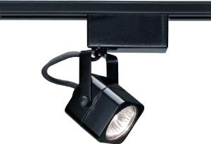 Nuvo TH233 12V Mr16 Square Track Head, Black