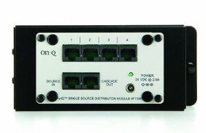 On-Q / Legrand AU7396 lyriQ Single Source, Four Zone Distribution Module