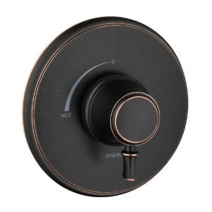 Hansgrohe 04223920 C Pressure Balance Trim, Rubbed Bronze
