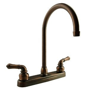 DF-PK330HC-ORB - J-Spout RV Kitchen Faucet Oil Rubbed Bronze - Replacement Faucet for Motorhomes, 5th Wheel, Trailer, Camper