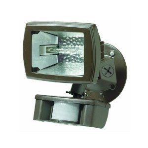 Cooper Lighting MS80 110 Degree 150W Halogen Motion Security Floodlight, Black