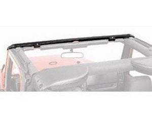 Bestop 51238-01 Black Header Windshield Channel for 97-06 Wrangler TJ including Unlimited