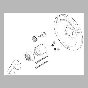 Delta RP54870SS Renovation Kit - 600 Series Tub and Shower, Stainless