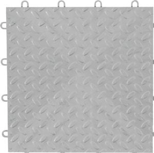 Gladiator GarageWorks GAFT48TTPS Silver Floor Tile, 48-Pack