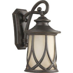 Progress Lighting P5989-122 Resort Collection 1-Light Wall Lantern, Aged Copper