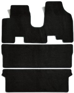 Premier Custom Fit 3-piece Set All One Piece Carpet Floor Mats for Honda Odyssey (Premium Nylon, Black)