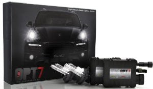 OPT7 Blitz 35w SLIM HID Xenon Conversion Kit - H4 Hi-Lo - 8000K Ice Blue Light - 2 Bulbs & 2 Ballasts