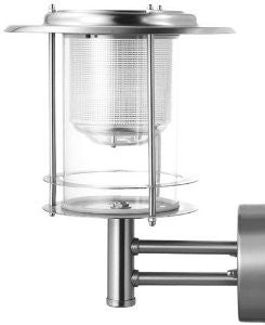 BTR BT1005UP-SOLAR Pro Design Wall Light, Silver