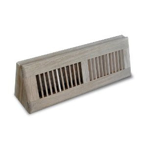 Truaire C168-OBU 15-Inch(Duct Opening Measurements) Solid Oak Floor Baseboard Supply 15-Inch Solid Oak Baseboard Diffuser, Unfinished