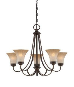 Quoizel ALZ5005PN Aliza 5 Light Chain Hung Chandelier