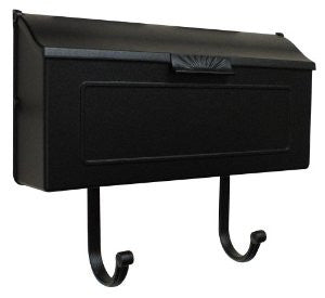 Special Lite Products SHH-1006-BLK Horizon Horizontal Mailbox, Black