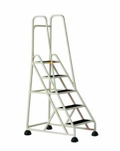 Cramer 1053-19 Stop-Step Ladder 5 Steps with Double Handrail 45-inch High Top Step, Beige