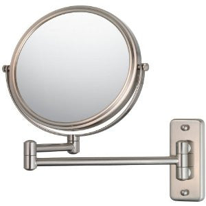 Kimball and Young 21175 Pivot Arm Wall Mirror, Brushed Nickel