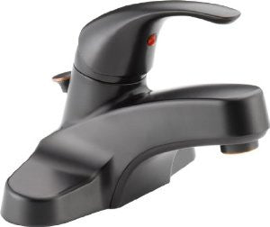 Peerless P188620LF-OB-M Choice, Single Handle Centerset Lavatory Faucet, Oil Bronze