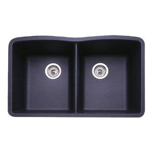 Blanco 511-702 Diamond Equal Double Bowl Kitchen Sink, Anthracite Finish