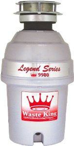 Waste King 9980 Legend Series 1 HP Continuous Feed Operation Garbage Disposer